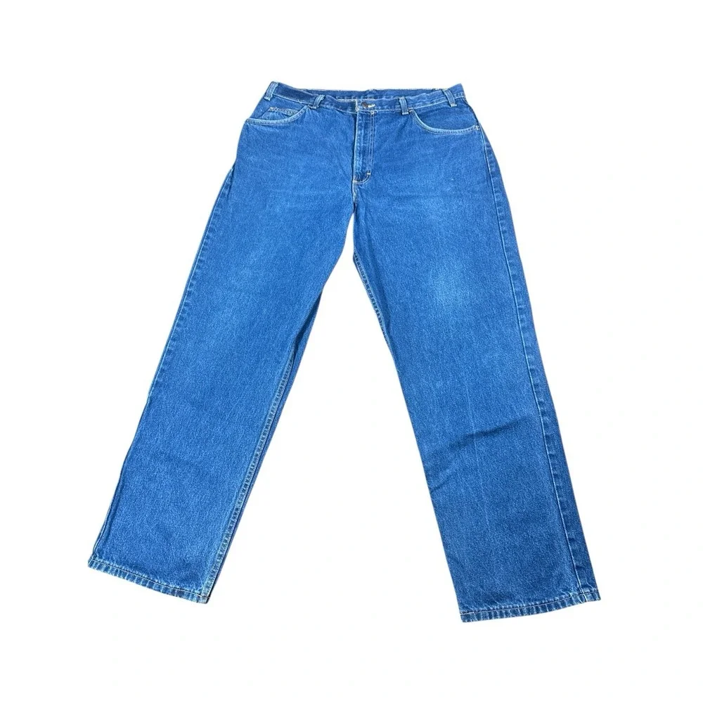 WearGuard Denim Work Jeans Men‎ Sz 36x31 Heavyduty Tag Sz 38x32 Straight Leg
